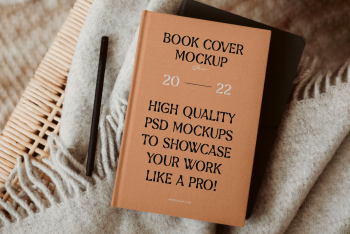 Hardcover Book PSD Mockup
