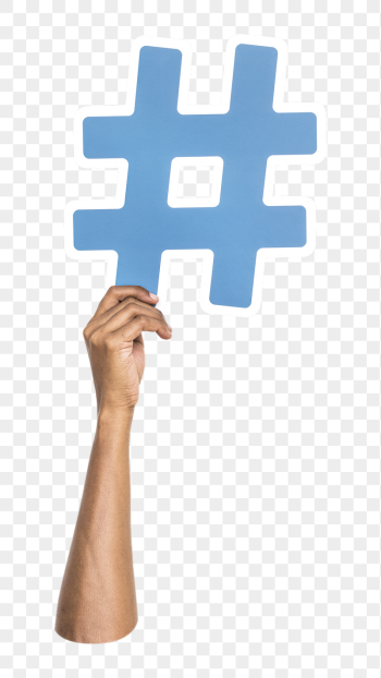 Hashtag icon png hand holding | Free PNG - rawpixel