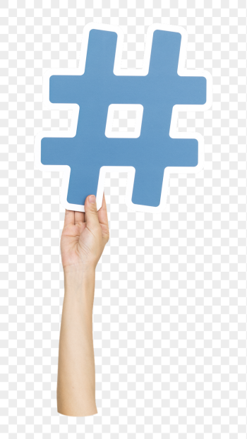 Hashtag symbol png hand holding | Free PNG - rawpixel