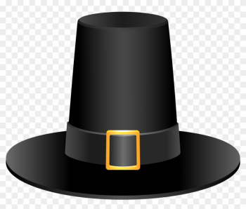 Hat Thanksgiving Clipart - Pilgrim Hat Clip Art .png