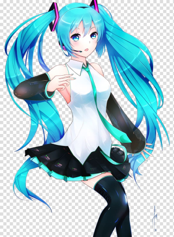 Hatsune Miku Anime Fan art Desktop , hatsune miku transparent background PNG clipart