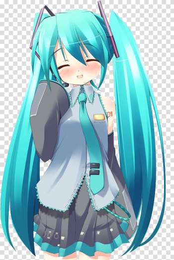 Hatsune Miku Vocaloid Anime , hatsune miku transparent background PNG clipart