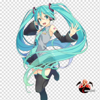 Hatsune Miku Vocaloid Anime, hatsune miku transparent background PNG clipart