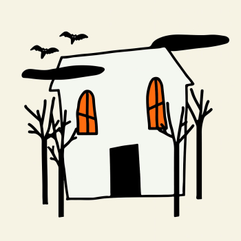 Haunted house halloween vector cute doodle… | Free stock illustration | High Resolution graphic