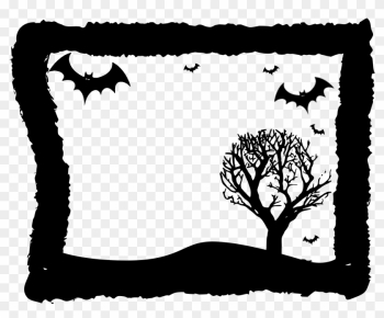 Haunted House Vector - Halloween Frame Png Haunted House Vector - Halloween Frame Png