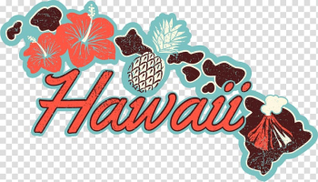 Hawaii T-shirt, Fruits map poster transparent background PNG clipart