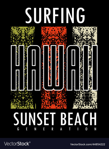 hawaii typography for t shirt design premium hawaii typography for t shirt design premium