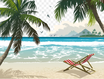 Hawaiian Beaches Sandy Beach Stock photography - Vector Beach 