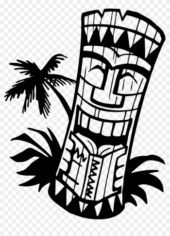 Hawaiian Clip Art Background Free Clipart Images - Tiki Clip Art Black And White