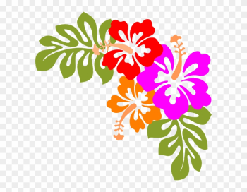 Hawaiian Shirt Clip Art Free Clipart Images - Hawaiian Flowers Transparent Background