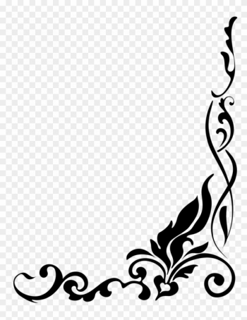 Hd Clip Art For Indian Wedding Clipart Best Design - Black And White Floral Border Png