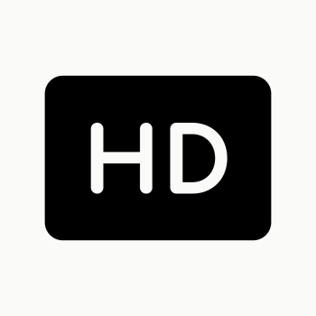 HD icon high definition psd for web UI in… | Free stock illustration | High Resolution graphic