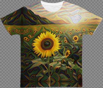 HD Psychedelic Trippy Sunflower Men's All Over T-shirt - Trippy ...