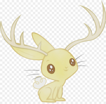 head cartoon deer horn antler head cartoon deer horn antler