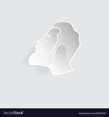 Head of a man vector image Head of a man vector image