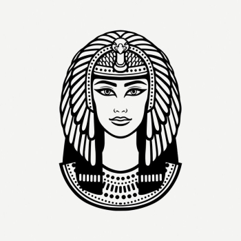 Head of Cleopatra collage element, | Free PSD Illustration - rawpixel Head of Cleopatra collage element, | Free PSD Illustration - rawpixel