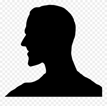 Head Silhouette Cliparts - Man Head Silhouette - Png Download ...