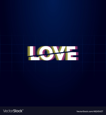 headline word love is divided by a diagonal line headline word love is divided by a diagonal line