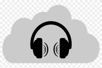 Headphones Free Cloud Sound 2 - Headphones With Music Clipart Headphones Free Cloud Sound 2 - Headphones With Music Clipart