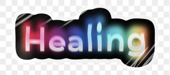 Healing png word sticker, neon | Free PNG - rawpixel Healing png word sticker, neon | Free PNG - rawpixel