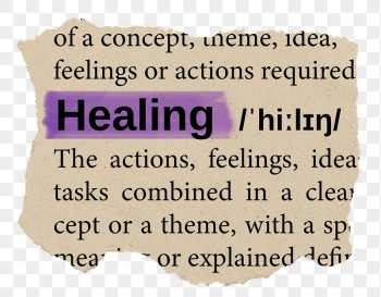 Healing png word sticker, torn | Free PNG - rawpixel Healing png word sticker, torn | Free PNG - rawpixel