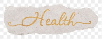 Health png word, gold glittery | Free PNG - rawpixel