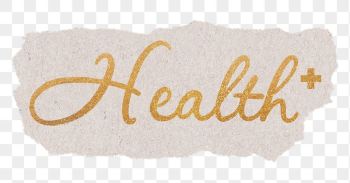 Health word png, gold glittery | Free PNG - rawpixel