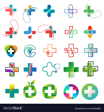 healthcare logo collection design concept