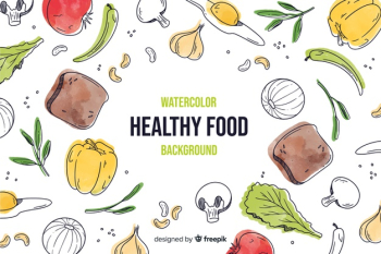 Healthy food background Free Vector Healthy food background Free Vector