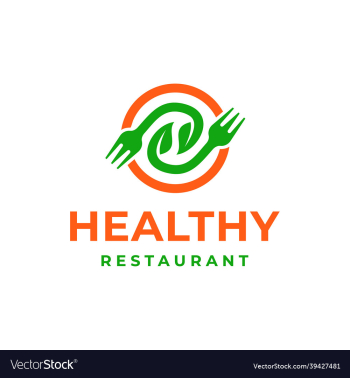 healthy food restaurant logo icon healthy food restaurant logo icon