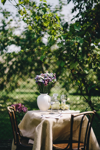 Healthy lunch in the garden Healthy lunch in the garden