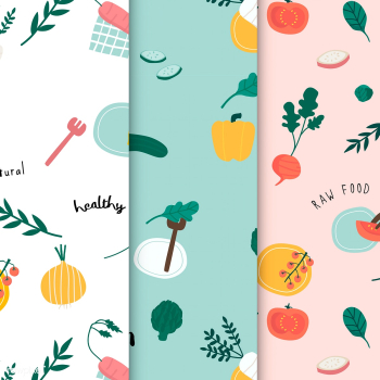 Healthy vegan food wallpaper vectors | Free stock vector - 537947 Healthy vegan food wallpaper vectors | Free stock vector - 537947
