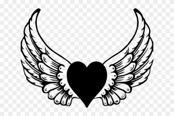 Heart Angel Wings Svg Heart Angel Wings Svg