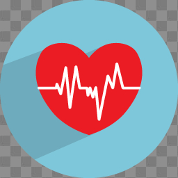 Heart beat Icon | Medical Health Iconset | GraphicLoads