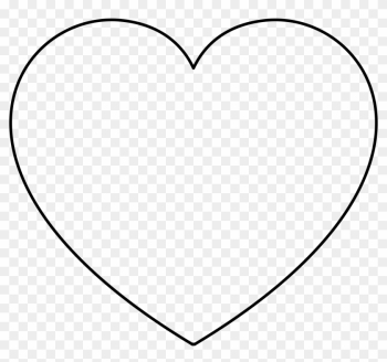 Heart By @agone, A Heart Outline - A4 Love Heart Template Heart By @agone, A Heart Outline - A4 Love Heart Template