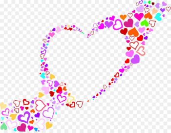 Heart Cartoon - Fluttered hearts Heart Cartoon - Fluttered hearts