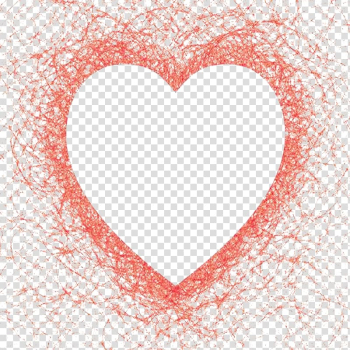 Heart , Chaos lines transparent background PNG clipart