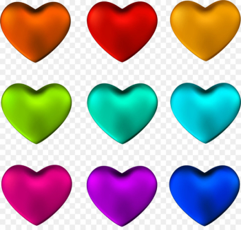 Heart Clip art - Colorful simple love Heart Clip art - Colorful simple love