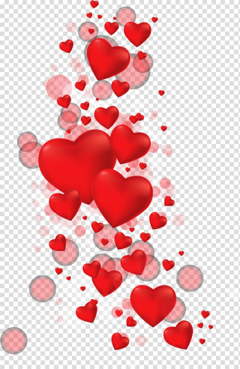 Heart Euclidean , Red heart-shaped balloon element material transparent background PNG clipart