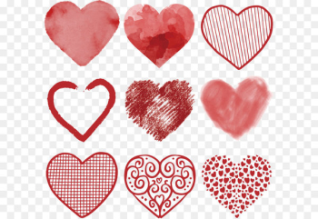 Heart Euclidean vector Clip art - Vector hand-drawn heart 