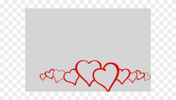 Heart Frame Clip Art Black And White Hearts Border - Heart Border