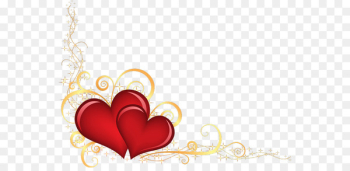 Heart Gift Personalization Valentine's Day Key Chains - Double Heart 