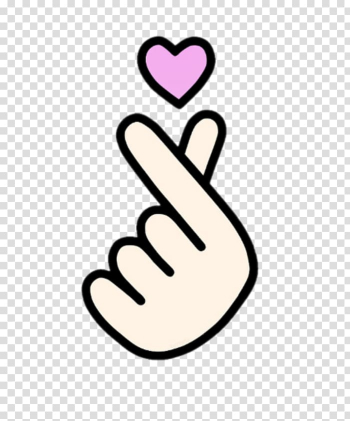 Heart hand gesture illustration, Hand heart Finger 손가락 하트 BTS, heart transparent background PNG clipart