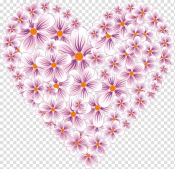 Heart , HEART FLOWER transparent background PNG clipart