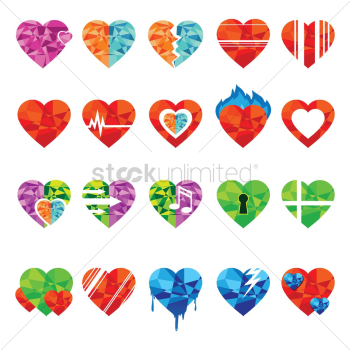 Heart icons Heart icons