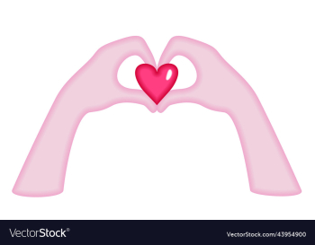 heart in hands isolated love heart in hands isolated love