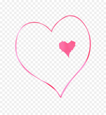 Heart Pink M Line Clip art Animal - Heart Pink M Line Clip art Animal -