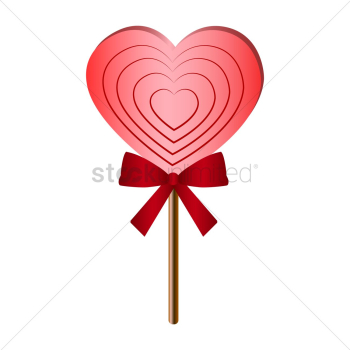 Heart shape lollipop Heart shape lollipop