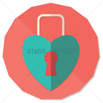 Heart shape padlock Heart shape padlock