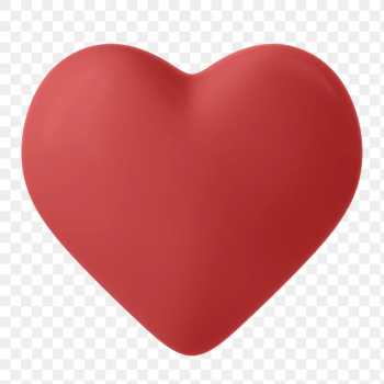 Heart shape png 3D sticker, | Free PNG Sticker - rawpixel